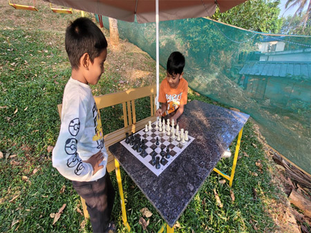 Carrom playing in newcastle holidays & Resort